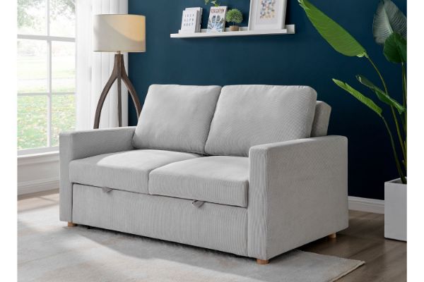 Brecon 3 Seater Sofabed Light Grey