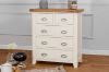 Picture of COCAMO Oak Top 2 Drawer 3 Chest / Tallboy (Grey)