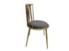 Picture of MARBELLO Gold Frame Velvet Dining Chair (Grey)