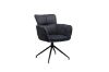 Picture of GLEAM 360° Swivel Fabric Arm Chair (Black)