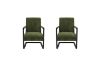 Picture of PARAMOUNT Corduroy Fabric Arm Chair (Green) - 2 Chairs in 1 Carton