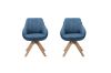 Picture of VENETIAN 360° Swivel Fabric Arm Chair (Blue) - Single	