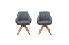 Picture of VENETIAN 360° Swivel Fabric Arm Chair (Grey) - 2 Chairs in 1 Carton
