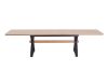 Picture of CAPITOL 180-300 Adjustable & Extendable Dining Table with Metal Black Legs (Natural)