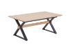 Picture of CAPITOL 180-300 Adjustable & Extendable Dining Table with Metal Black Legs (Natural)