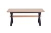 Picture of CAPITOL 180-300 Adjustable & Extendable Dining Table with Metal Black Legs (Natural)