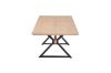 Picture of CAPITOL 180-300 Adjustable & Extendable Dining Table with Metal Black Legs (Natural)