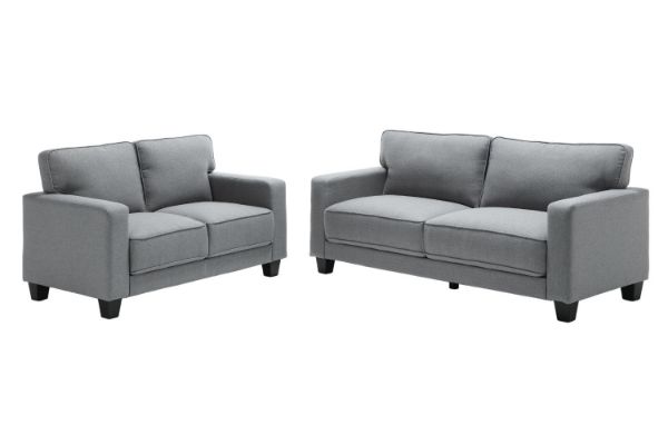 Picture of LANCASTER Fabric Sofa Range (Grey) - 3+2 Sofa Set