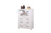 Picture of PURELAND Solid Pine Wood 6-Drawer Tallboy (White)