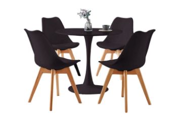 Picture of TULIP 80/100 Dining Set (Black)