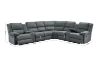 Picture of PERTH Nabuk Leather Look Reversible Sectional Power Reclining Sofa 