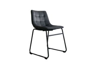 Picture of BLAISE Velvet Dining Chair (Grey) - Each