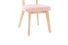 Picture of TALIA Teddy Fabric Dinning Chair (Pink)