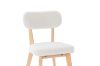 Picture of TALIA Teddy Fabric Dining Chair (White) - 2 Chairs in 1 Carton