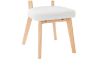Picture of TALIA Teddy Fabric Dining Chair (White) - 2 Chairs in 1 Carton