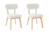 Picture of TALIA Teddy Fabric Dining Chair (White) - 2 Chairs in 1 Carton