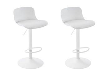 Picture of AIDEN Height Adjustable Bar Chair (White) - 2 Bar Chair in 1 Carton