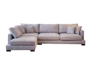 Picture of WONDERLAND Feather-Filled Fabric Sectional Sofa - Facing Left