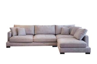 Picture of WONDERLAND Feather-Filled Fabric Sectional Sofa - Facing Right