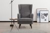 Picture of MERCURY Lounge Chair Black wood legs (Grey)