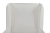 Picture of MOSSMAN Teddy Fabric Armchair/Sofa Lounge Chair with Natural Wood Legs (Creamy White)