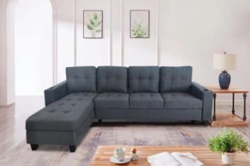 Picture of KLARA Reversible Chaise Sectional Sofa (Dark Grey)