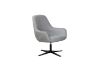 Picture of ASHER Velvet Lounge Chair  With Ottoman (Light Grey)