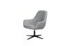 Picture of ASHER Velvet Lounge Chair  With Ottoman (Light Grey)