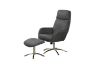 Picture of ATTWOOD Accent Chair With Ottoman (Dark Grey)