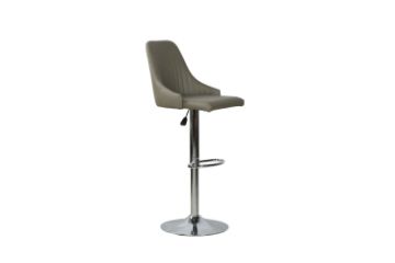 Picture of POPPY Adjustable Swivel Gas Lift Bar Stool (Light Grey)