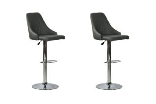 Picture of POPPY Adjustable Bar Chair (Dark Grey) - 2 Chairs as a Set