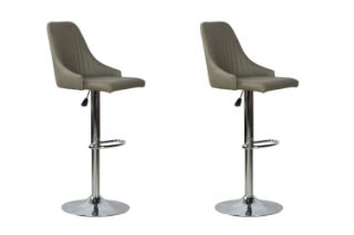 Picture of POPPY Adjustable Bar Chair (Light Grey) - 2 Chairs as a Set