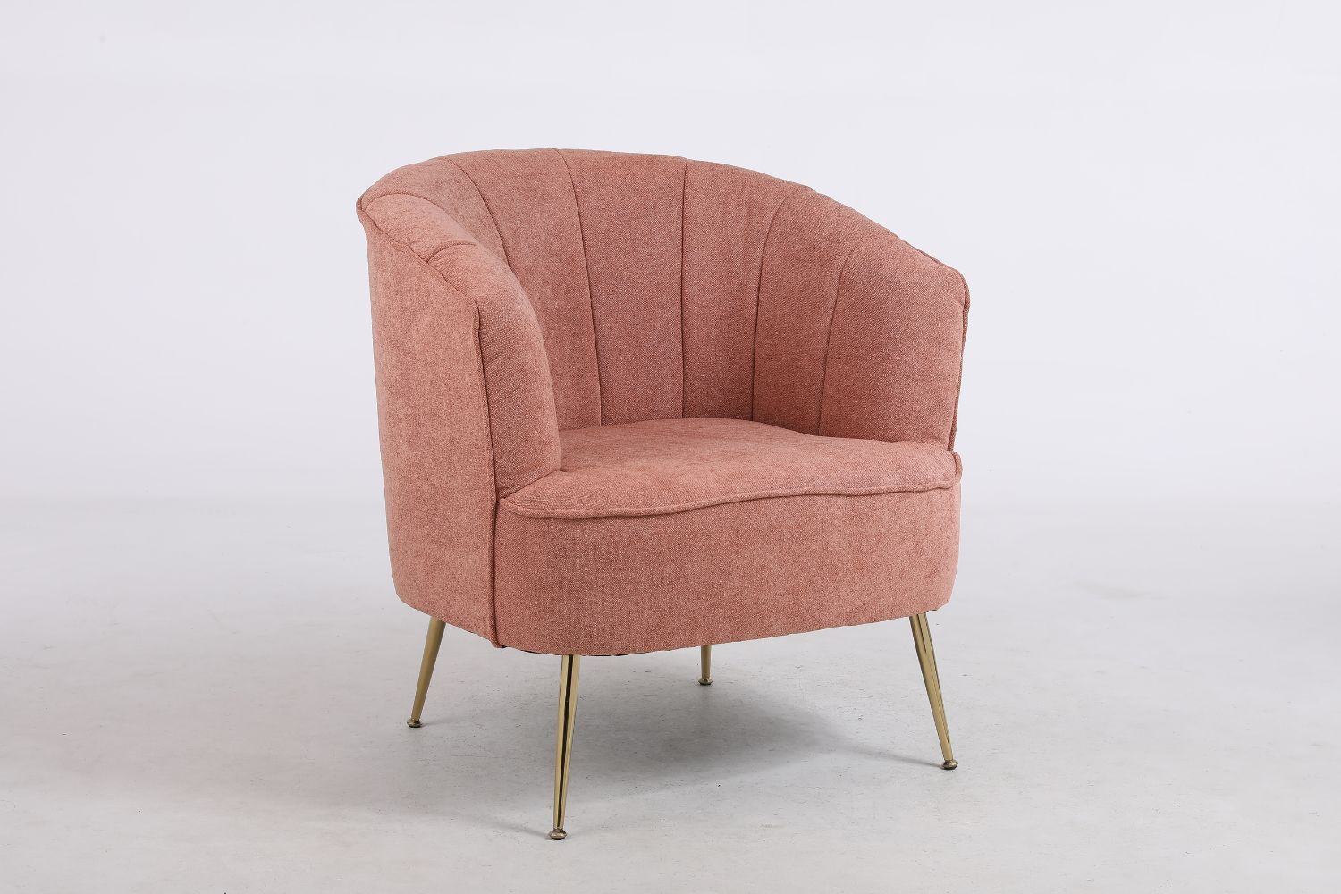 PEONY Fabric Lounge Chair (Pink)