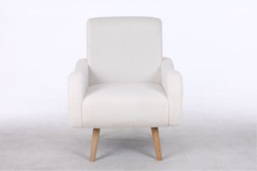 Picture of CLOUDTOP Velvet Lounge Chair (White)