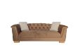 Picture of MALMO Velvet Sofa Range with Pillows (Brown) - 3 Seater