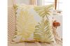 Picture of PALM LEAVES 3D Jacquard Pillow Cushion with Inner (45x45) - Light Blue