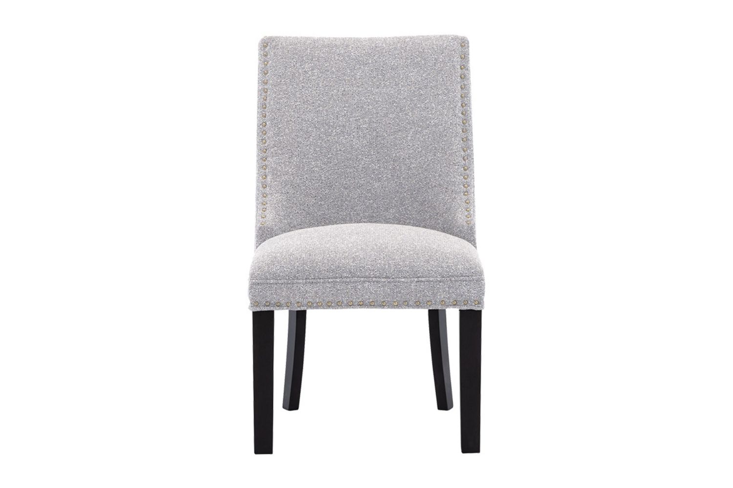 AMALA Light Grey Dining Chair (Black Legs)