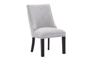 Picture of AMALA Dark Grey Dining Chair (Black Legs) - Single