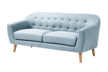 Picture of BRACKE  3 Seater  Fabric Sofa Range (Lake Blue)