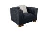Picture of MALMO Velvet Sofa Range with Pillows (Black) - 1 Seater
