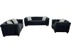 Picture of MALMO Velvet Sofa Range with Pillows (Black) - 1 Seater