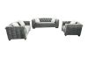 Picture of MALMO 3/2/1 Seater Velvet Sofa Range with Pillows (Grey)