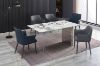 Picture of REGUS 160 Ceramic Top Acrylic Steel Leg Dining Table