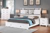 Picture of PURELAND Solid Pine Wood Bedroom Combo in Queen Size (White) - 4PC Combo