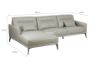 Picture of (FLOOR MODEL CLEARANCE) DREAMDOM Facing Right Sectional Sofa (Genuine Leather) 