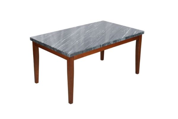 Picture of (FLOOR MODEL CLEARANCE) SOMMERFORD 163 Marble Top Dining Table (Black)