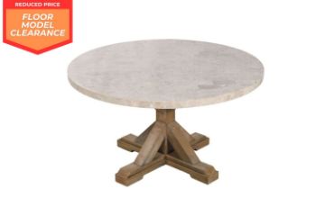 Picture of (FLOOR MODEL CLEARANCE)  HAVILAND 137 Round Marble Top Dining Table