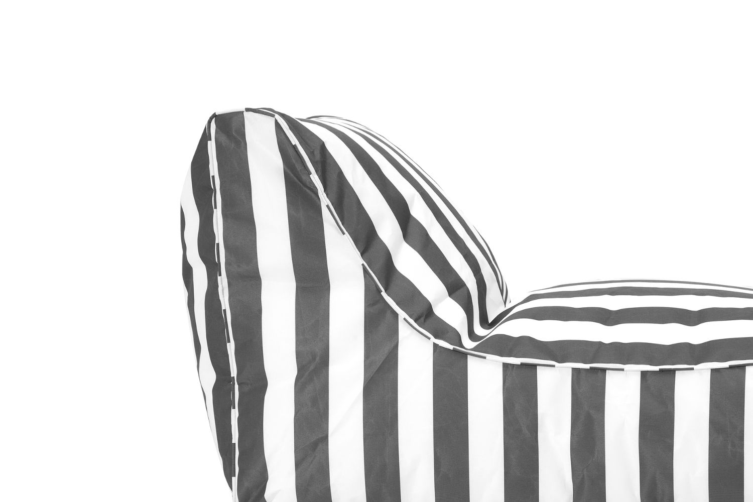 AIRYAURA Outdoor Bean Bag Lounger XL (White & Brown)