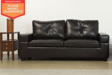 Picture of (FLOOR MODEL CLEARANCE) HONITON 3-Seater Sofa in Dark Brown (Air Leather )