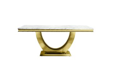 Picture of NUCCIO 180 Dining Table (White & Gold)